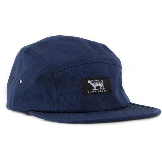 Black Sheep Label Series 5-Panel Camp Hat Navy-Black Sheep Skate Shop