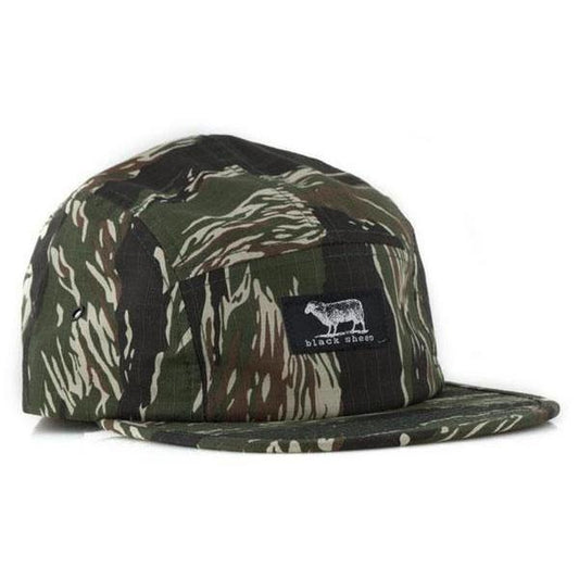 Black Sheep Label Series 5 Panel Hat Tiger Camo-Black Sheep Skate Shop