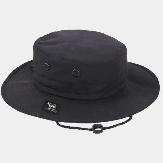 Black Sheep Label Series Adjustable Jungle Hat Black-Black Sheep Skate Shop