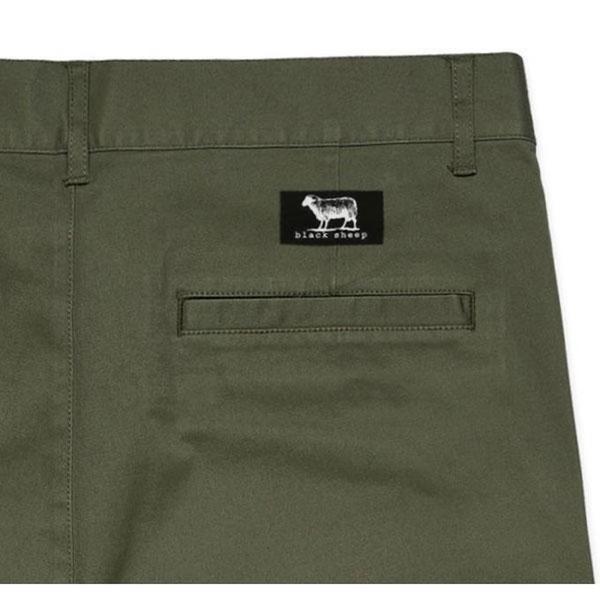 Black Sheep Label Series Classic Chino Shorts Army-Black Sheep Skate Shop