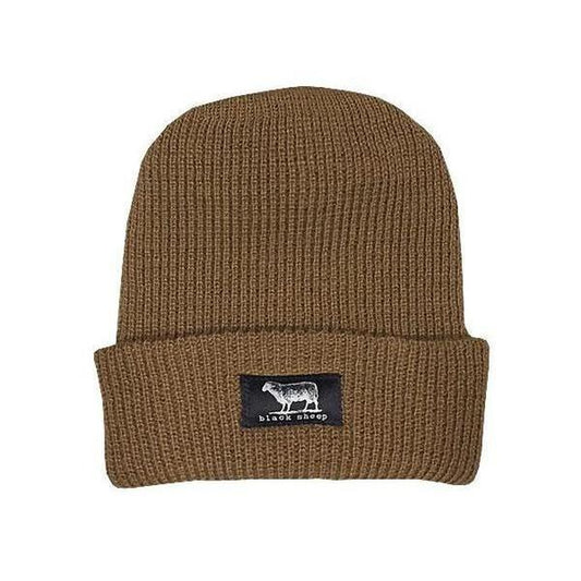 Black Sheep Label Series Cuff Beanie Brown-Black Sheep Skate Shop