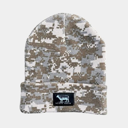 Black Sheep Label Series Cuff Beanie Desert Digi-Camo-Black Sheep Skate Shop