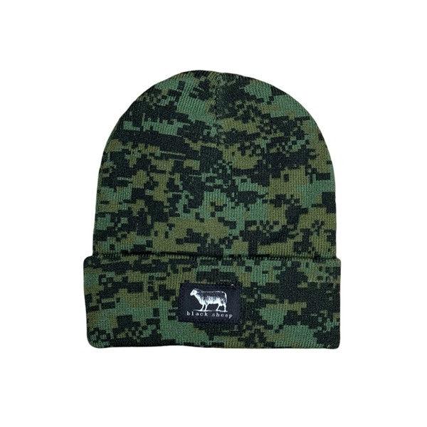 Black Sheep Label Series Cuff Beanie Digi-Camo-Black Sheep Skate Shop