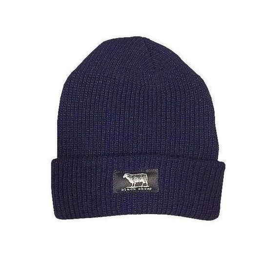 Black Sheep Label Series Cuff Beanie Navy-Black Sheep Skate Shop