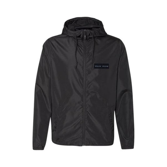 Black Sheep Label Series Lightweight Windbreaker Jacket Black-Black Sheep Skate Shop