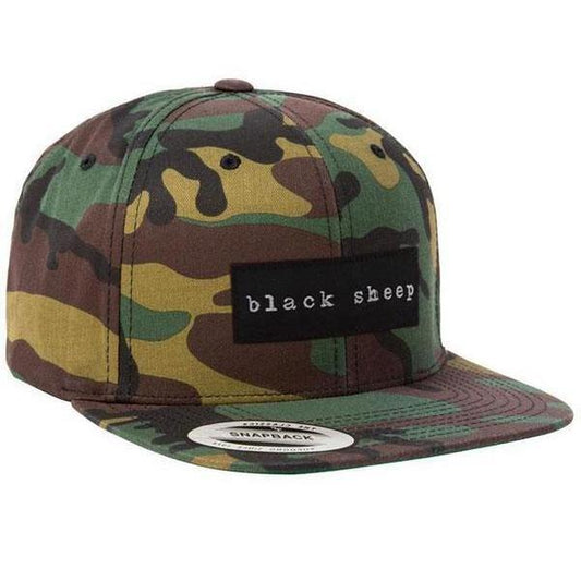 Black Sheep Label Series Snapback Woodland Camo-Black Sheep Skate Shop