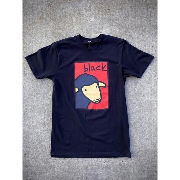 Black Sheep Life of Leisure Tee Black - Red-Black Sheep Skate Shop