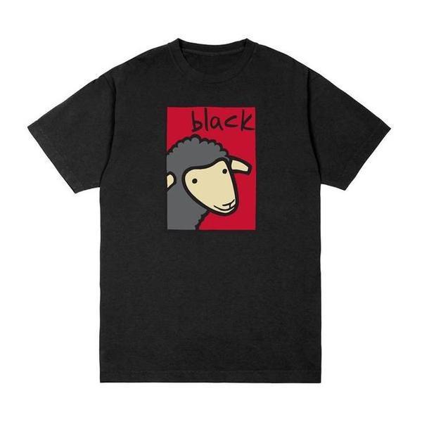 Black Sheep Life of Leisure Tee Black - Red-Black Sheep Skate Shop