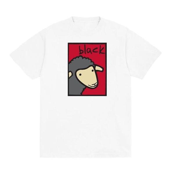 Black Sheep Life of Leisure Tee White - Red-Black Sheep Skate Shop