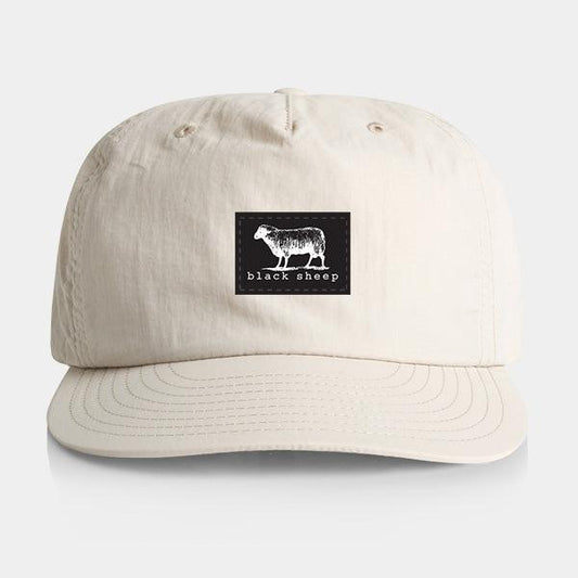 Black Sheep Nylon "Surf Cap" Snapback Hat Bone-Black Sheep Skate Shop