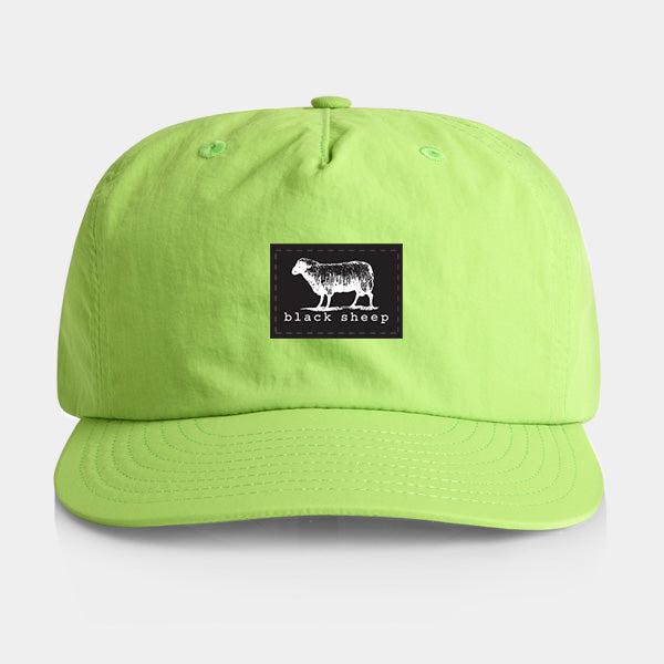 Black Sheep Nylon "Surf Cap" Snapback Hat Citrus-Black Sheep Skate Shop