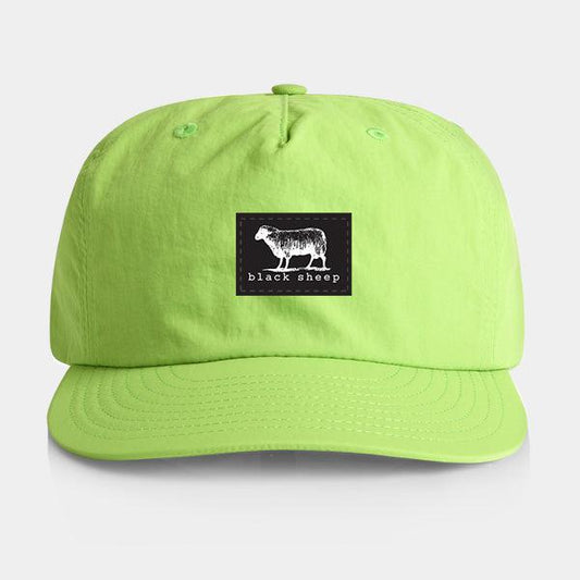 Black Sheep Nylon "Surf Cap" Snapback Hat Citrus-Black Sheep Skate Shop