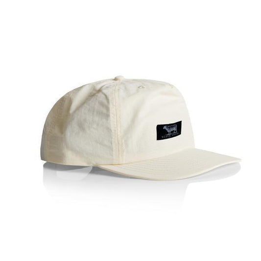 Black Sheep Nylon "Surf Cap" Snapback Hat - Cream-Black Sheep Skate Shop