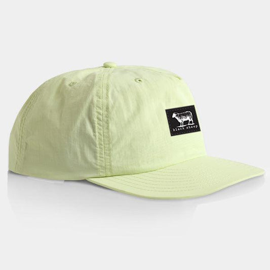 Black Sheep Nylon "Surf Cap" Snapback Hat Liime-Black Sheep Skate Shop