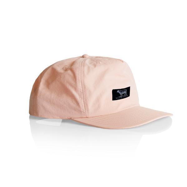 Black Sheep Nylon "Surf Cap" Snapback Hat - Pale Pink-Black Sheep Skate Shop