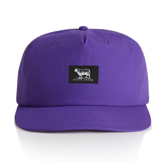 Black Sheep Nylon "Surf Cap" Snapback Hat Violet-Black Sheep Skate Shop