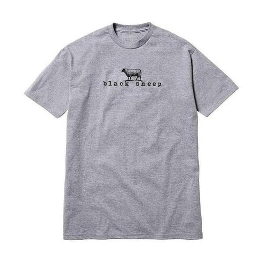 Black Sheep OG Logo Tee Heather Grey-Black Sheep Skate Shop