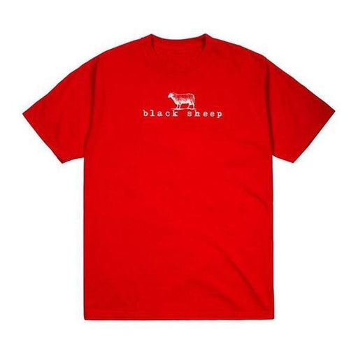 Black Sheep OG Logo Tee Red-Black Sheep Skate Shop