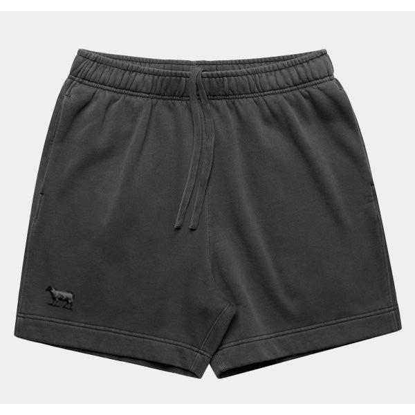 Black Sheep Relax Faded Track Shorts 18" Faded Black-Black Sheep Skate Shop