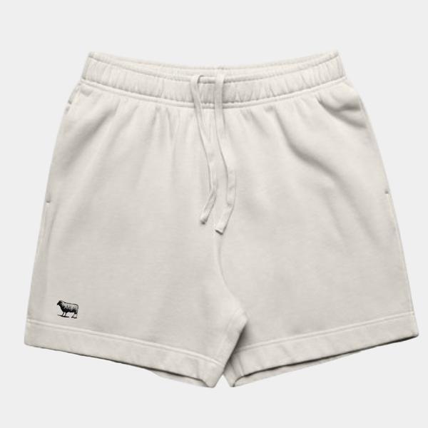 Black Sheep Relax Faded Track Shorts 18" Faded Bone-Black Sheep Skate Shop