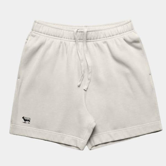 Black Sheep Relax Faded Track Shorts 18" Faded Bone-Black Sheep Skate Shop