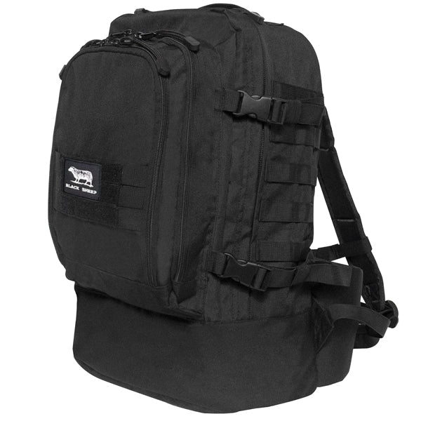 Black Sheep Skirmish 3 Day Assault Backpack Black-Black Sheep Skate Shop