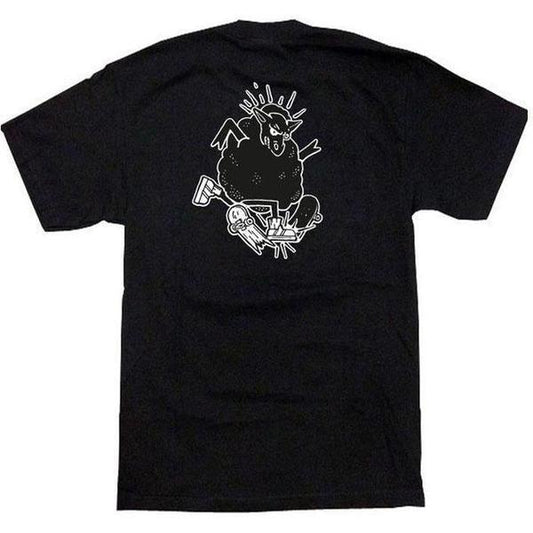 Black Sheep Stay Focused Tee Black-Black Sheep Skate Shop