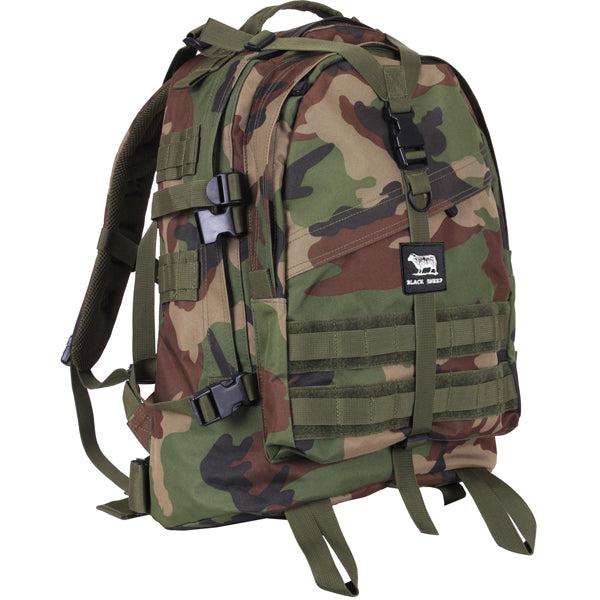 Black Sheep Tactical Backpack Large Woodland Camo-Black Sheep Skate Shop