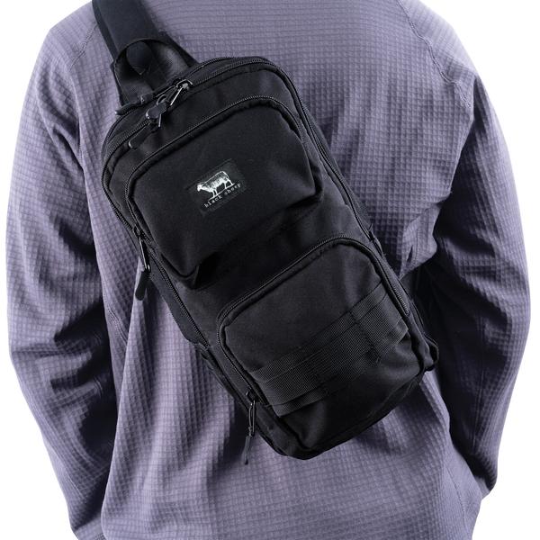 Black Sheep Tactical Traveler Sling Shoulder Bag Black-Black Sheep Skate Shop