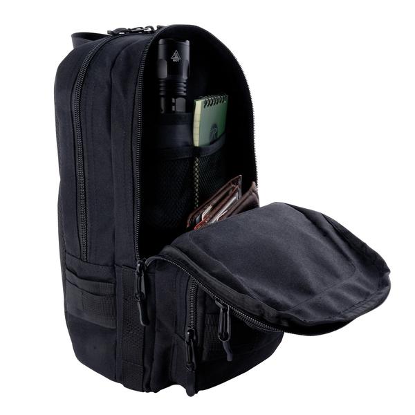 Black Sheep Tactical Traveler Sling Shoulder Bag Black-Black Sheep Skate Shop