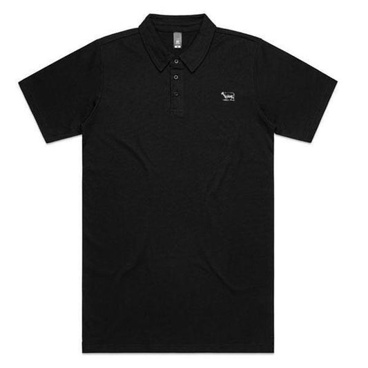 Black Sheep Vintage Polo Shirt Black-Black Sheep Skate Shop