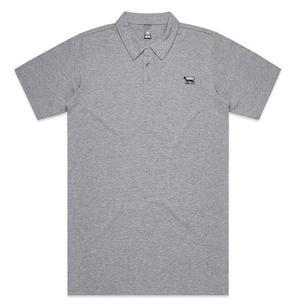 Black Sheep Vintage Polo Shirt Grey-Black Sheep Skate Shop