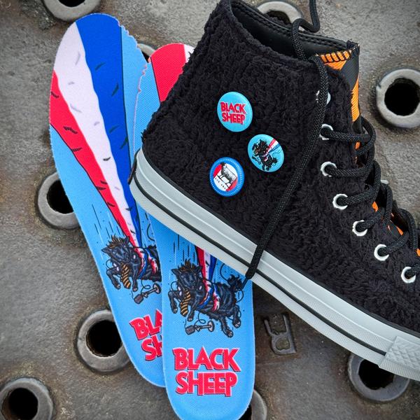 Black Sheep x Converse Chuck Taylor All Star Pro Black - Bright Marigold - Grey Deluxe Pack-Black Sheep Skate Shop
