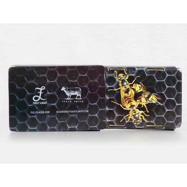 Black Sheep x Fully Laced "Black Hornet" Honeycomb Hex Lace Locks-Black Sheep Skate Shop