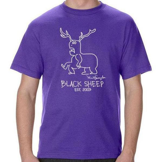 Black Sheep x Mark Gonzales "Sketchy" Tee Purple-Black Sheep Skate Shop