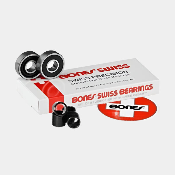 Bones Swiss Skateboard Bearings – Black Sheep Skate Shop