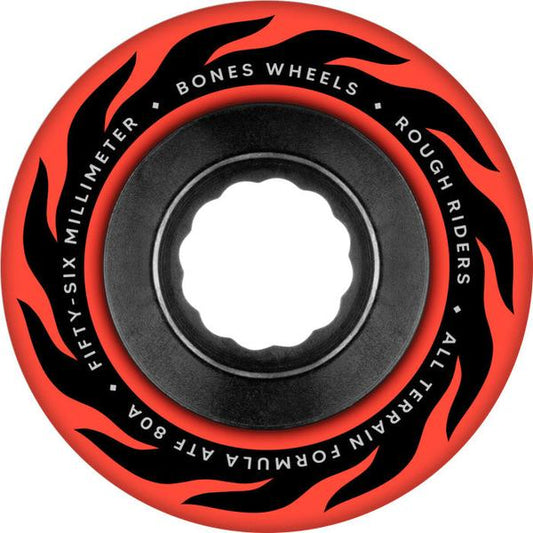 Bones Wheels Eternal Flame Rough Riders ATF 80a 56mm Red-Black Sheep Skate Shop