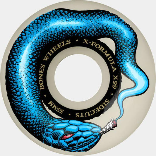 Bones Wheels Smokin Snake X-Formula Sidecut V5 99a 55mm Natural-Black Sheep Skate Shop