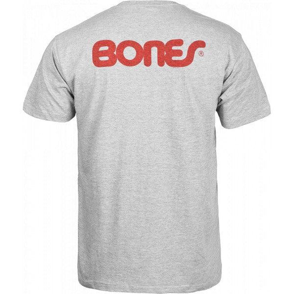Bones Wheels Swiss Text T-Shirt Sport Grey-Black Sheep Skate Shop