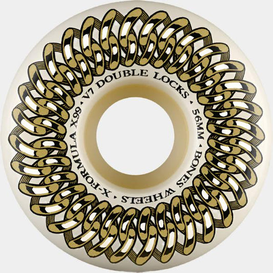 Bones Wheels X-Formula XF Double Lock V7 99a 56mm Natural-Black Sheep Skate Shop