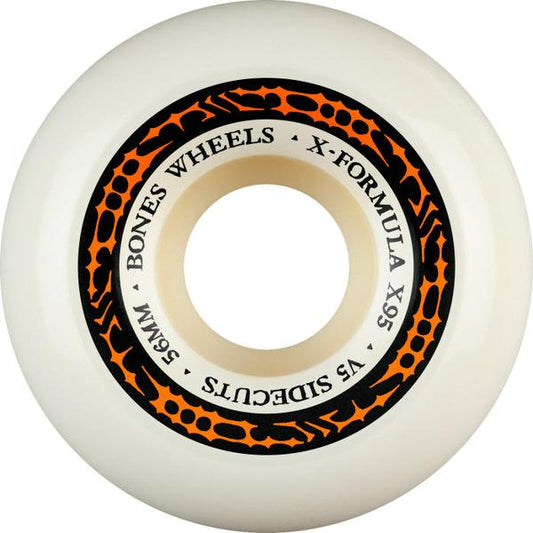 Bones Wheels X-Formula XF Sidecut V5 95a 56mm White-Black Sheep Skate Shop
