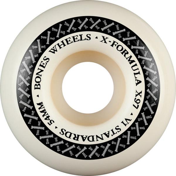 Bones Wheels X-Formula XF Standard V1 97a 54mm White-Black Sheep Skate Shop