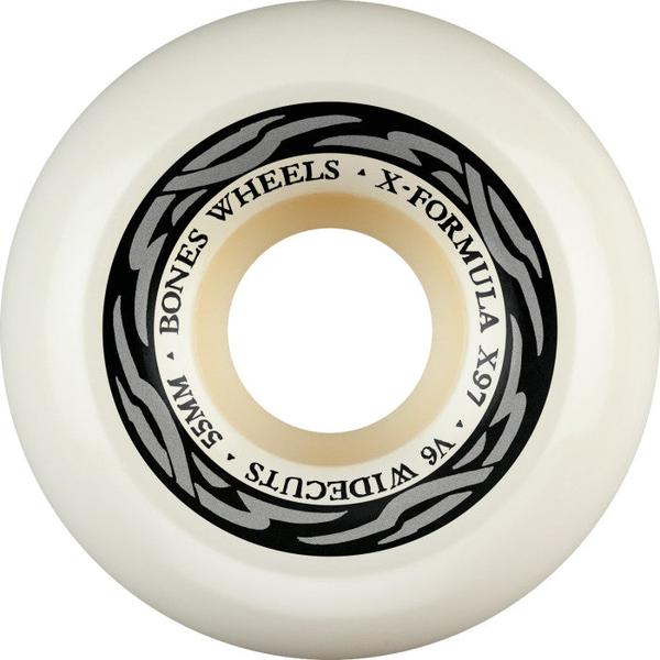 Bones Wheels X-Formula XF Widecut V6 97a 55mm White-Black Sheep Skate Shop