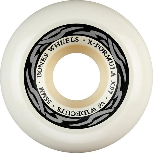 Bones Wheels X-Formula XF Widecut V6 97a 55mm White-Black Sheep Skate Shop