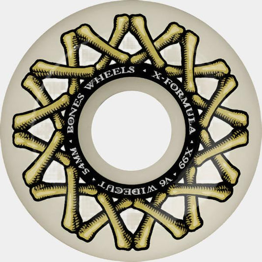 Bones Wheels X-Formula XF Widecut V6 99a 54mm Natural-Black Sheep Skate Shop