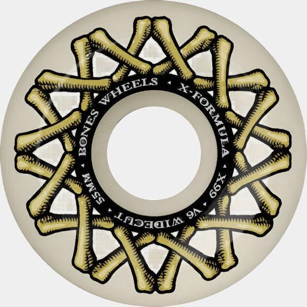 Bones Wheels X-Formula XF Widecut V6 99a 55mm Natural-Black Sheep Skate Shop