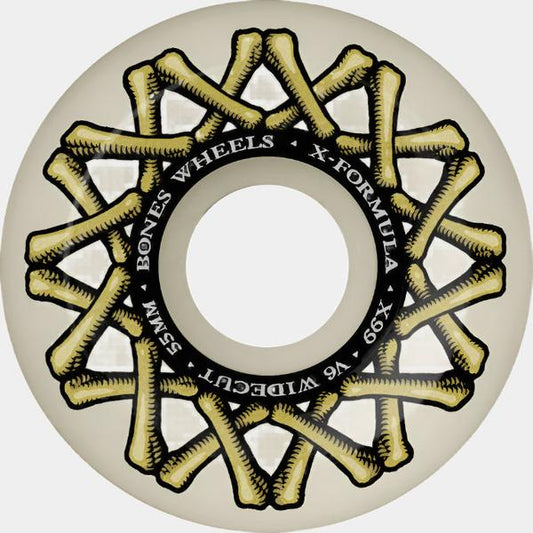Bones Wheels X-Formula XF Widecut V6 99a 55mm Natural-Black Sheep Skate Shop