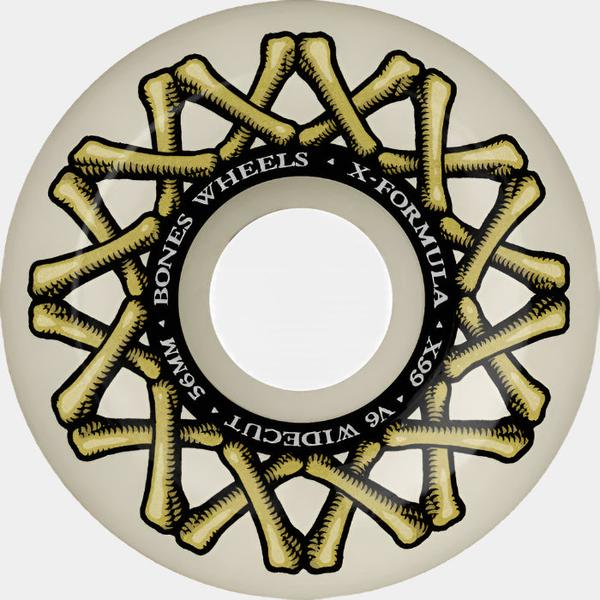 Bones Wheels X-Formula XF Widecut V6 99a 56mm Natural-Black Sheep Skate Shop