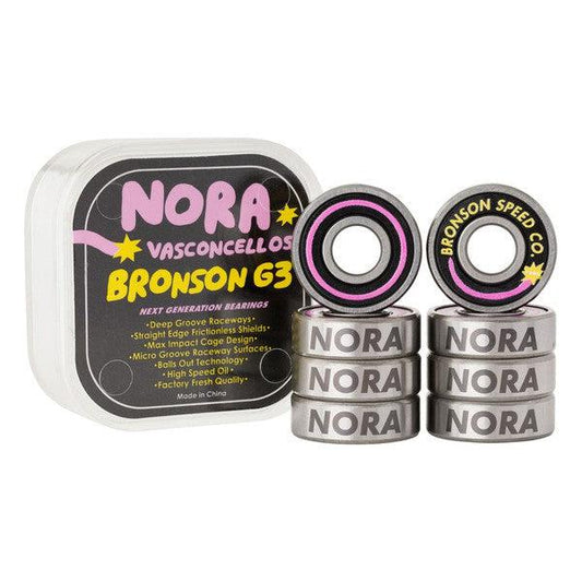 Bronson Speed Co. Nora Vasconcellos Pro G3 Bearings-Black Sheep Skate Shop