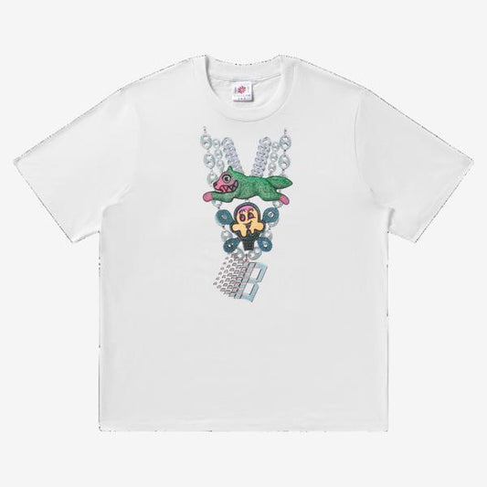 Bronze 56K x BBC Icecream 56 Carats T-Shirt White-Black Sheep Skate Shop